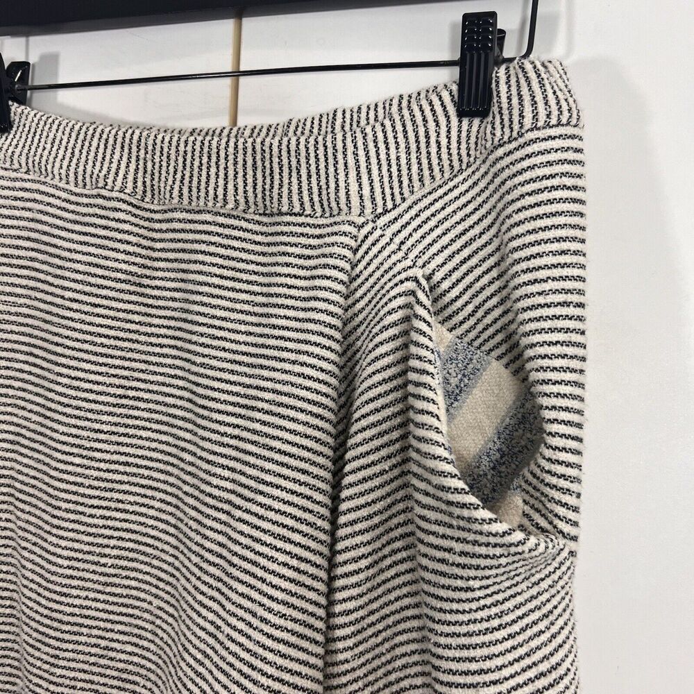 Anntian Harem Pants Women M Striped Lagenlook Blue White Elastic Waist Pull on - Picture 3 of 7